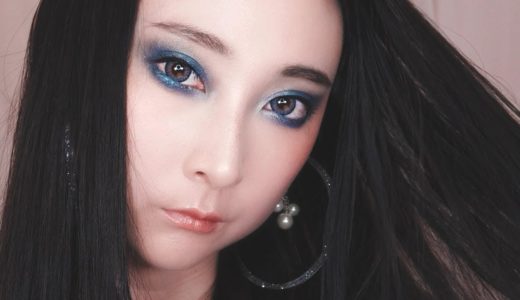 【日本語と英語！】青い春メイク！メタリックブルー｜Spring Metallic Blue Makeup