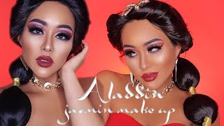 ジャスミンメイク🧞‍♀️Aladdin Jasmine Makeup tutorial 💄 Halloween makeup